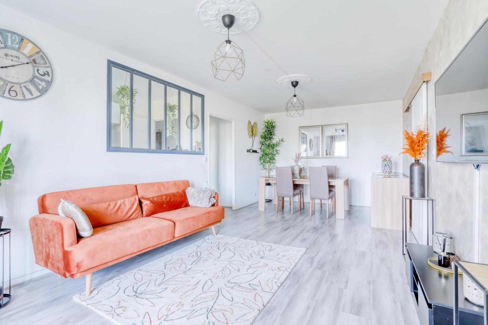 Le Warm Cocon - Spacieux T3 - 5 Personnes - Wifi Et Parking Rosny-sous-Bois Eksteriør billede