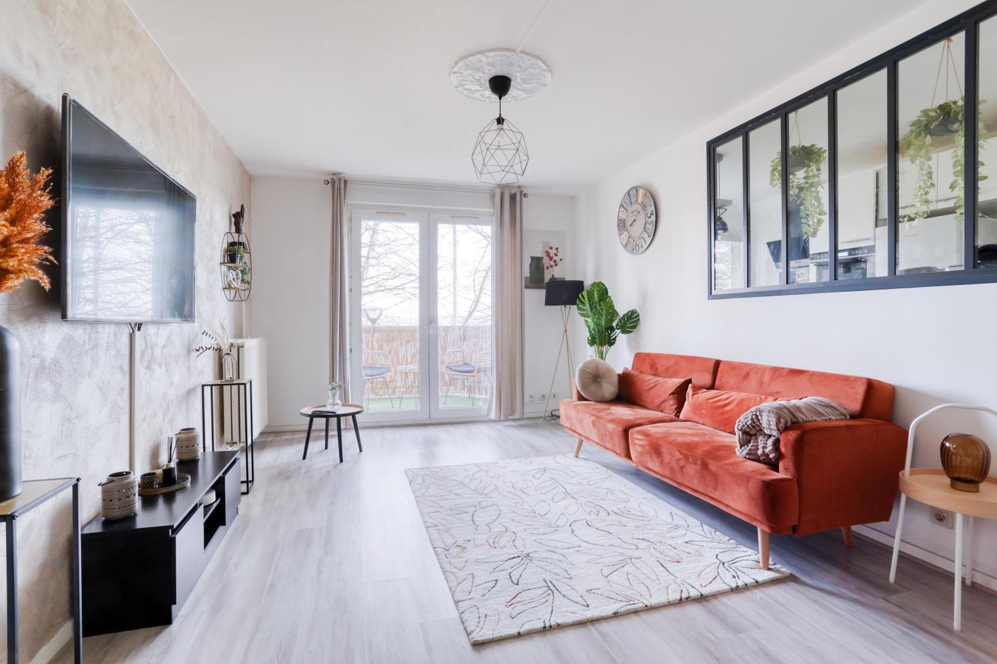 Le Warm Cocon - Spacieux T3 - 5 Personnes - Wifi Et Parking Rosny-sous-Bois Eksteriør billede